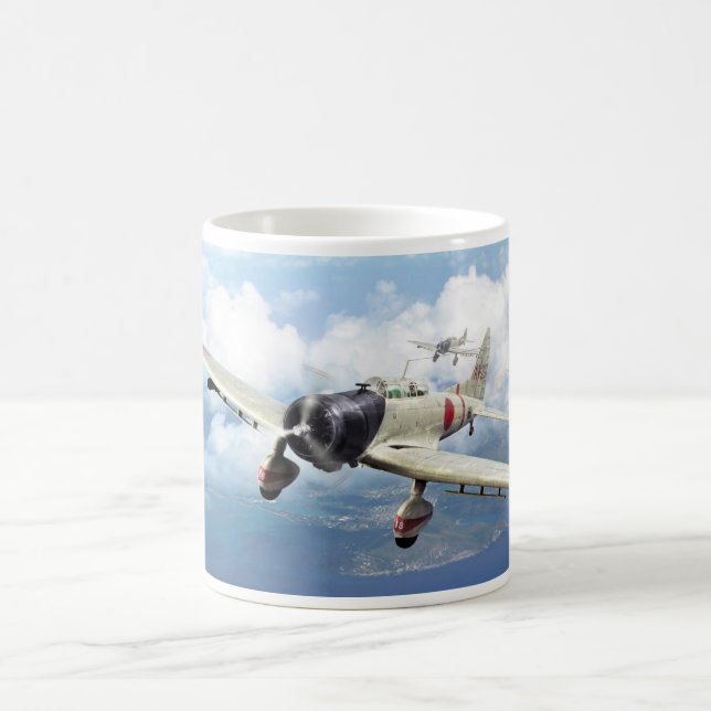 Aviation Art Mug "Aichi D3A  "Val" Kaffemugg (Center)