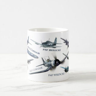 Aviation Art Mug " American warplane of WWII" Kaffemugg