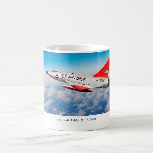 Aviation Art Mug "Convair F-106 Delta Dart" Kaffemugg (Center)
