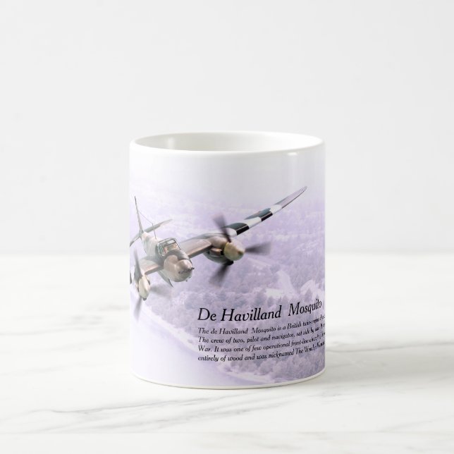 Aviation Art Mug "De Havilland Mosquito" Kaffemugg (Center)
