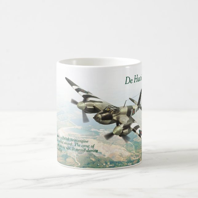 Aviation Art Mug "De Havilland Mosquito" Kaffemugg (Center)