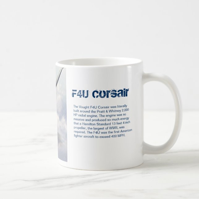 Aviation art mug "F4U Corsair" Kaffemugg (Höger)