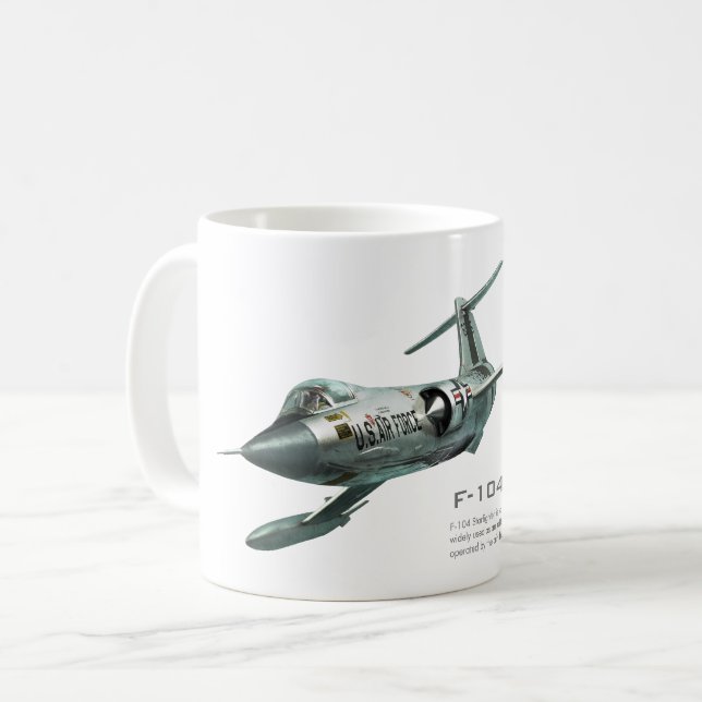 Aviation Art Mug "F-104 Starfighter" Kaffemugg (Framsida vänster)