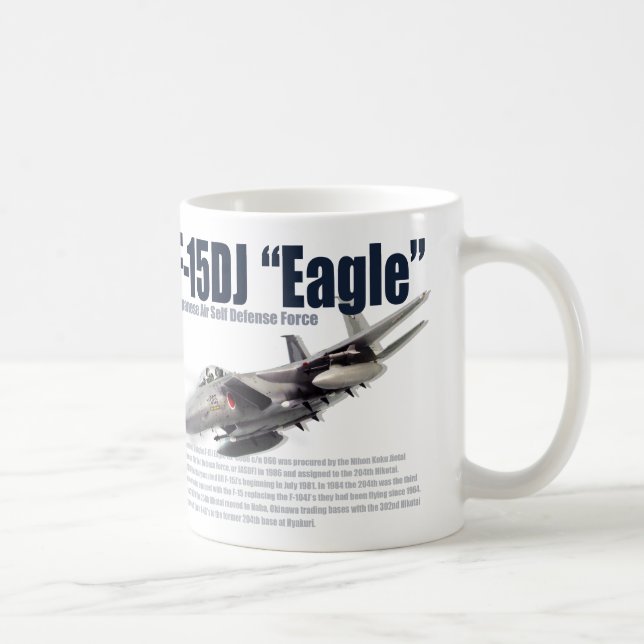Aviation Art mug "F-15DJ Eagle"イーグル Kaffemugg (Höger)
