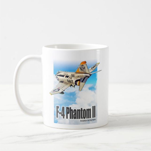 Aviation Art Mug "F-4 Phantom II" Kaffemugg (Vänster)