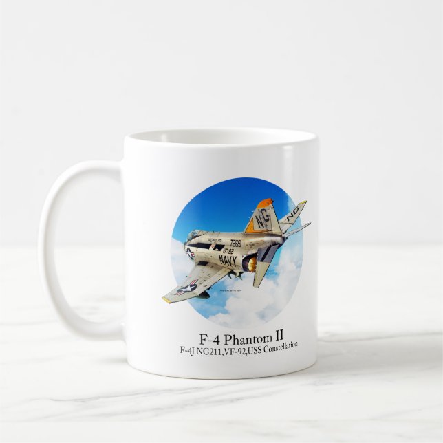 Aviation Art Mug "F-4 Phantom II" Kaffemugg (Vänster)