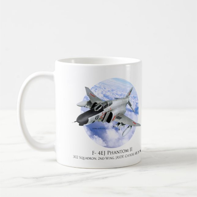 Aviation Art Mug "F- 4EJ Phantom II" Kaffemugg (Vänster)