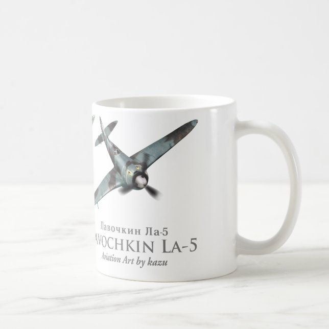 Aviation Art Mug "FW-190A & La-5FN" Kaffemugg (Höger)