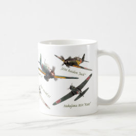 Aviation Art Mug "Japanese warplane of WWII" Kaffemugg