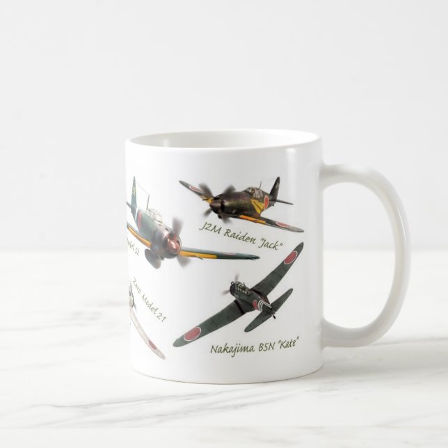 Aviation Art Mug "Japanese warplane of WWII" Kaffemugg (Höger)