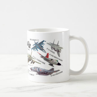 Aviation Art mug "Jet fighter"ジェット戦闘機のマグカップ Kaffemugg