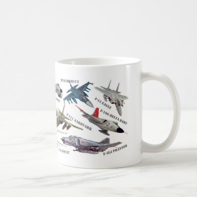 Aviation Art mug "Jet fighter"ジェット戦闘機のマグカップ Kaffemugg (Höger)