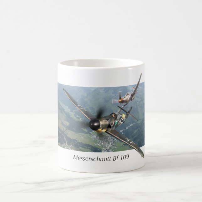Aviation Art mug "Messerschmitt Bf 109" Kaffemugg (Center)