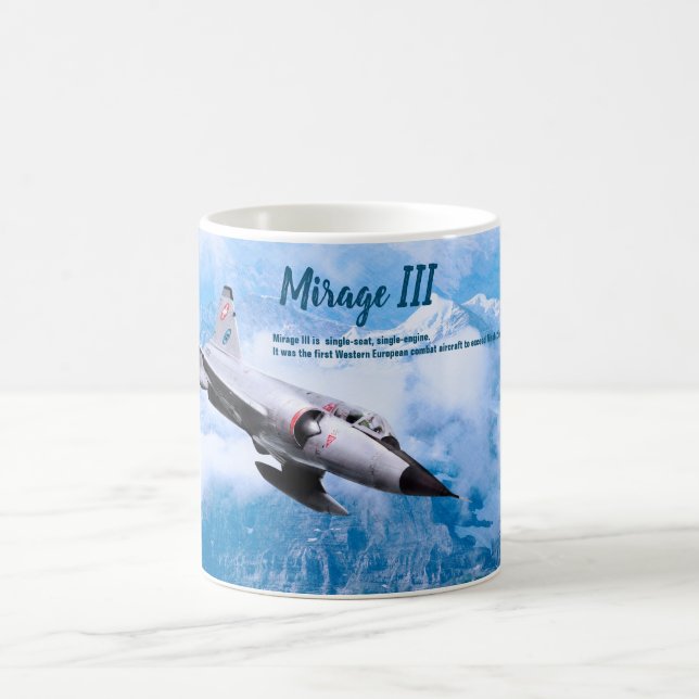 Aviation Art Mug "Mirage III " Kaffemugg (Center)