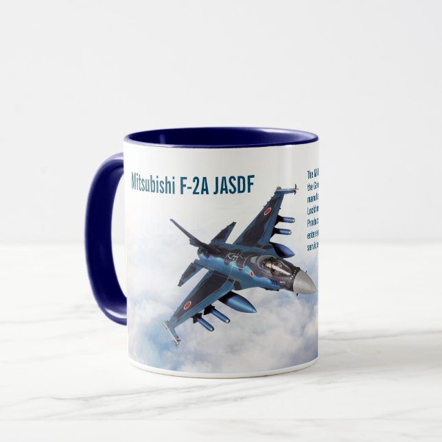 Aviation Art Mug "Mitsubishi F-2" Mugg (Framsida vänster)