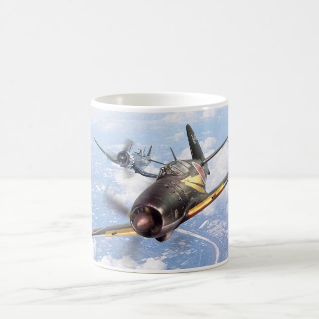 Aviation Art mug "Mitsubishi J2M Raiden"Jack" Kaffemugg (Center)