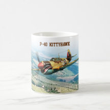 Aviation Art Mug "P-40 Kittyhawk"