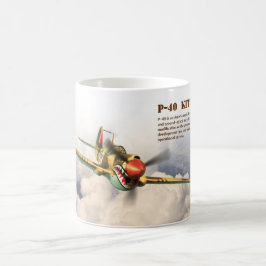 Aviation Art Mug "P-40  Kittyhawk" Kaffemugg