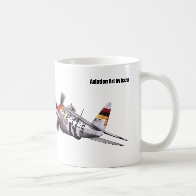 Aviation Art mug "Republic P-47 Thunderbolt" Kaffemugg (Höger)