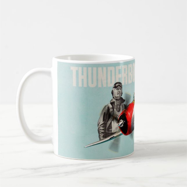 Aviation Art mug "Republic P-47 Thunderbolt" Kaffemugg (Vänster)