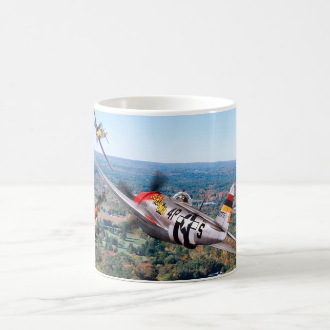 Aviation Art mug "Republic P-47 Thunderbolt" Kaffemugg (Center)