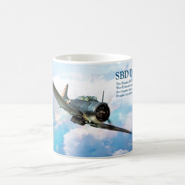 Aviation Art Mug "SBD Dauntless" Kaffemugg (Center)