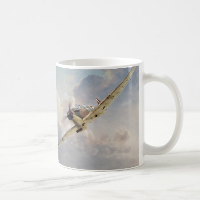 Aviation art mug "Spitfire" Kaffemugg (Höger)