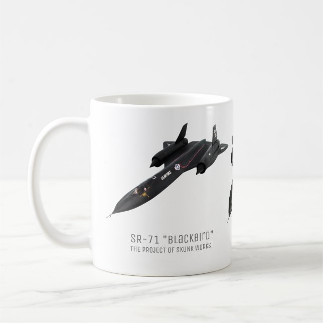 Aviation Art Mug "SR-71 Blackbird" Kaffemugg (Vänster)