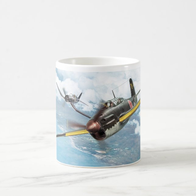 Aviation Art mug "Yokosuka D4Y Judy" Kaffemugg (Center)