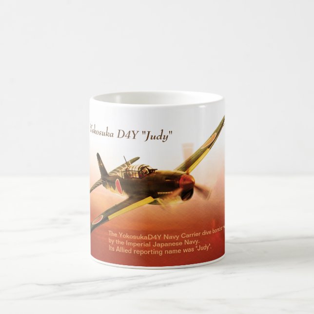 Aviation Art Mug "Yokosuka D4Y Judy" Kaffemugg (Center)
