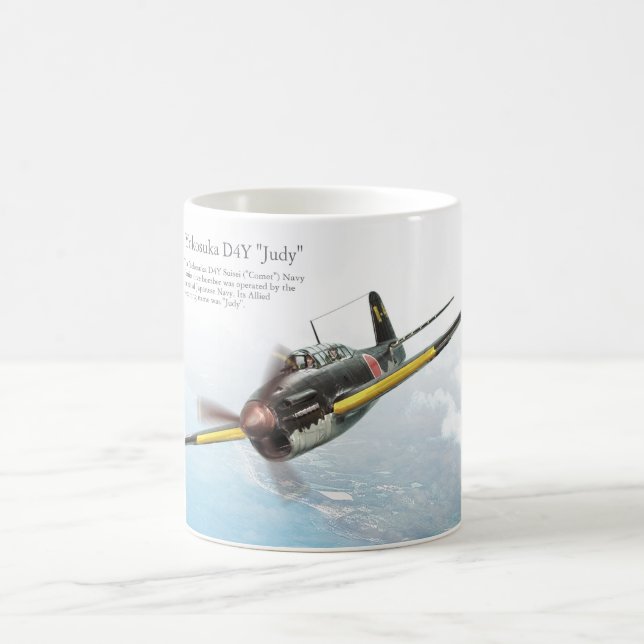 Aviation Art Mug "Yokosuka D4Y Judy" Kaffemugg (Center)