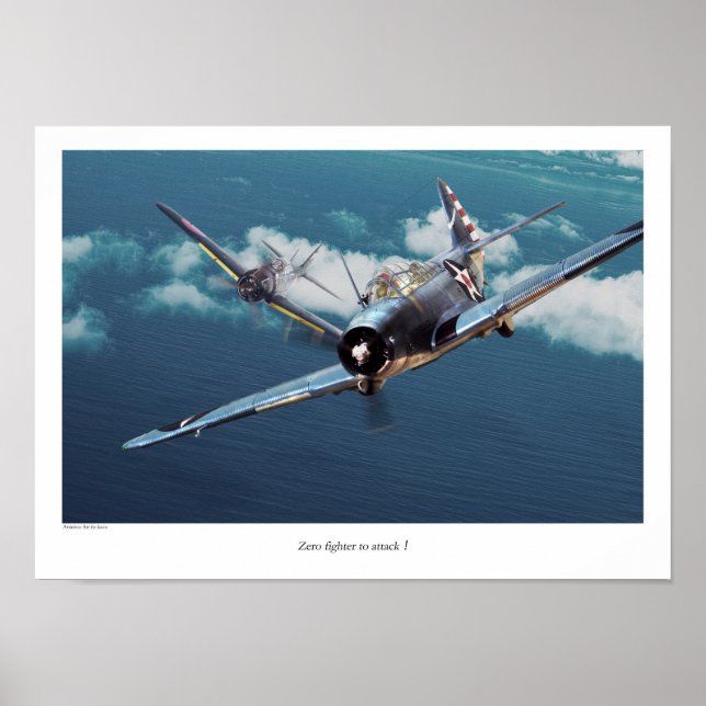 Aviation Art Poster "Douglas TBD Devastator" (Framsidan)