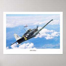 Aviation Art Poster "F6F Hellcat"