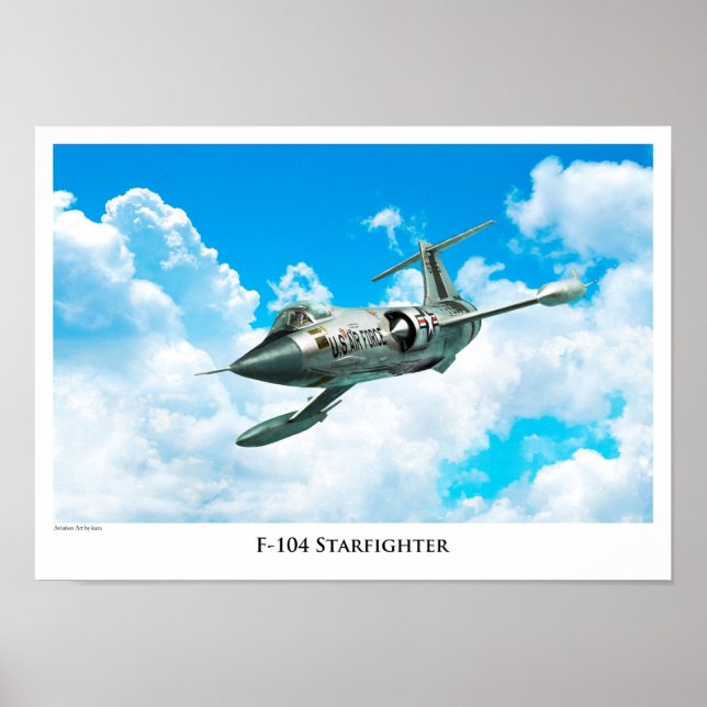Aviation Art Poster "F-104 Starfighter" (Framsidan)