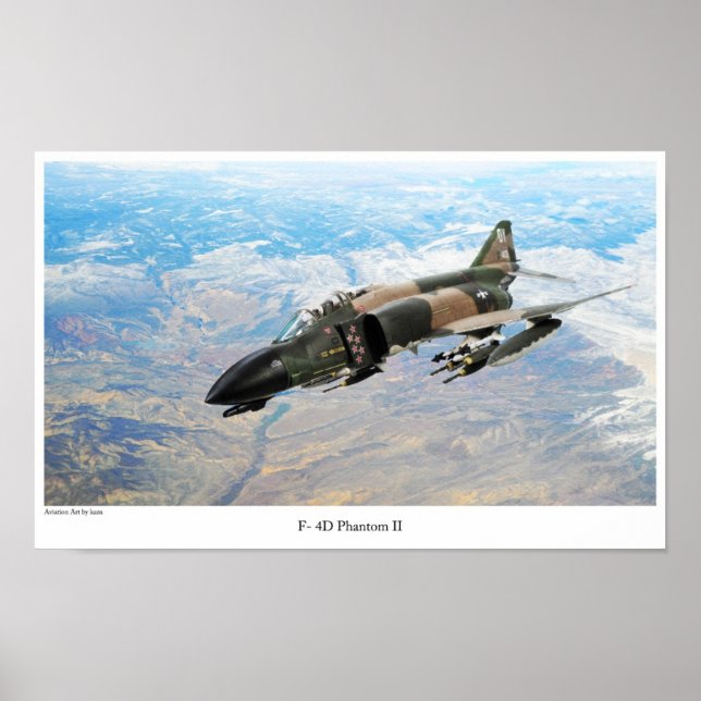 Aviation Art Poster "F-4 Phantom II" (Framsidan)