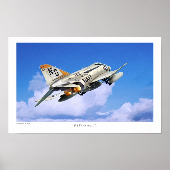 Aviation Art Poster "F-4 Phantom II" (Framsidan)