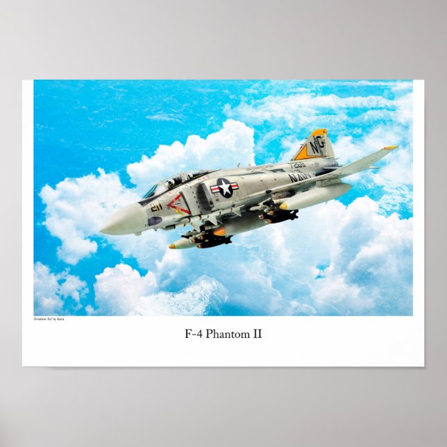 Aviation Art Poster "F-4 Phantom II" (Framsidan)