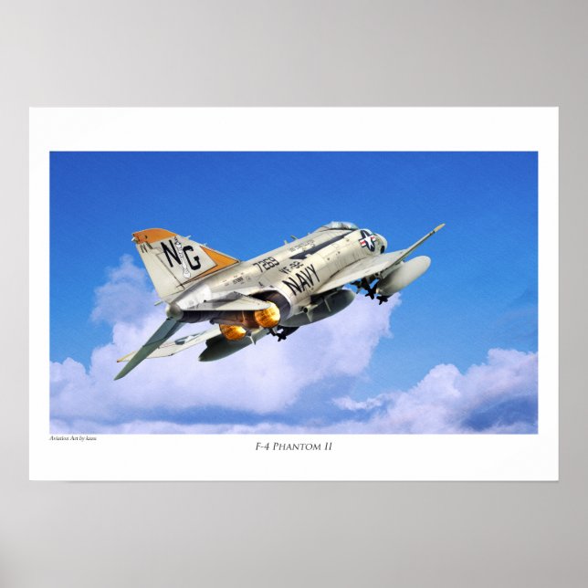 Aviation Art Poster "F-4 Phantom II" (Framsidan)