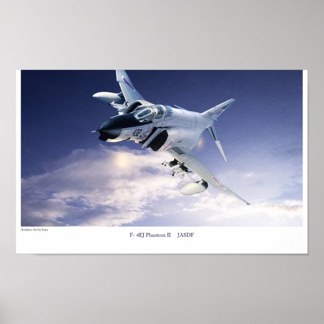 Aviation Art Poster "F-4 Phantom II JASDF" (Framsidan)