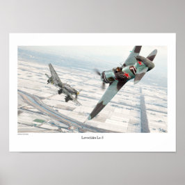 Aviation Art Poster Lavochkin La-5