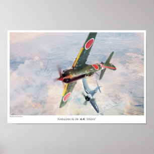 Aviation Art Poster Nakajima Ki-84"Frank"