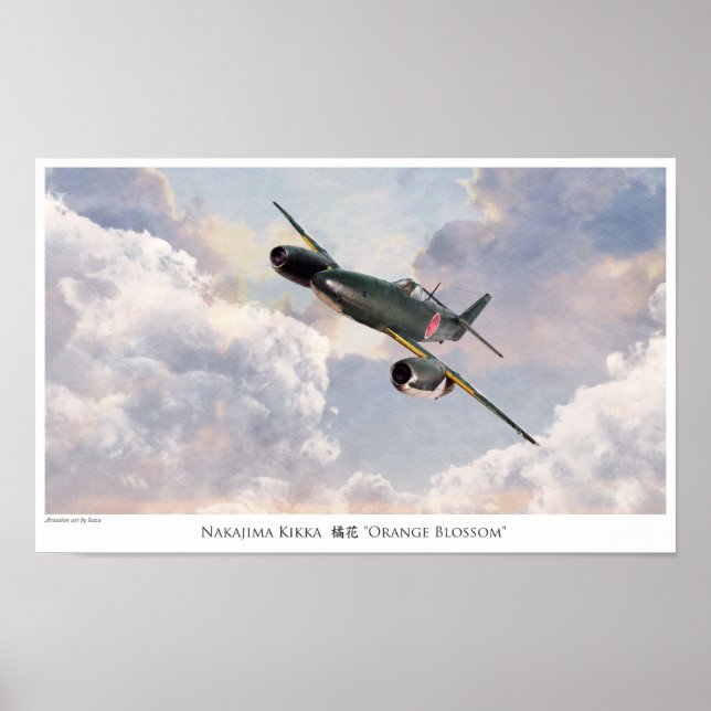 Aviation Art Poster "Nakajima Kikka" (Framsidan)