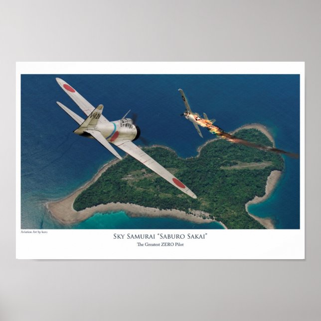 Aviation Art Poster Saburo Sakai (Framsidan)