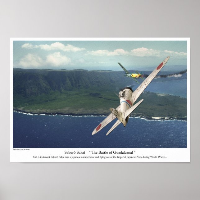 Aviation Art Poster "Samurai Saburo Sakai" (Framsidan)