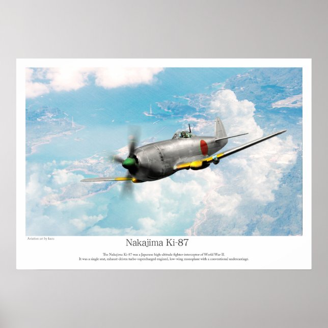 Aviation Art Poster "Tachikawa Ki-94 II" (Framsidan)