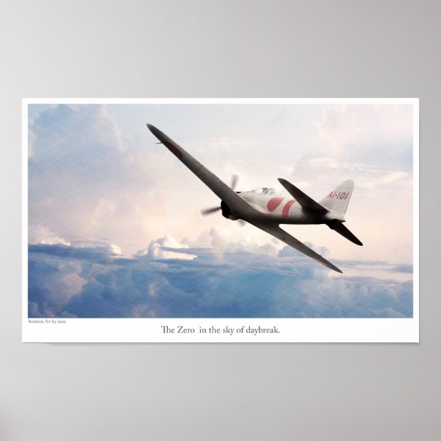 Aviation Art Poster "ZERO" (Framsidan)