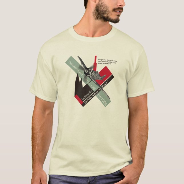 Aviation Art T-shirt “Focke-Wulf Fw 190" (Framsida)