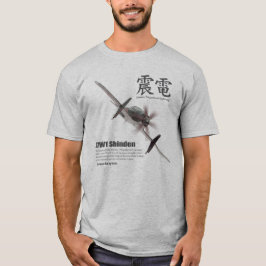 Aviation Art T-shirt “J7W1 Shinden　震電"