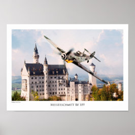 Aviation Art T-shirt ’Messerschmitt Bf 109’ Poster