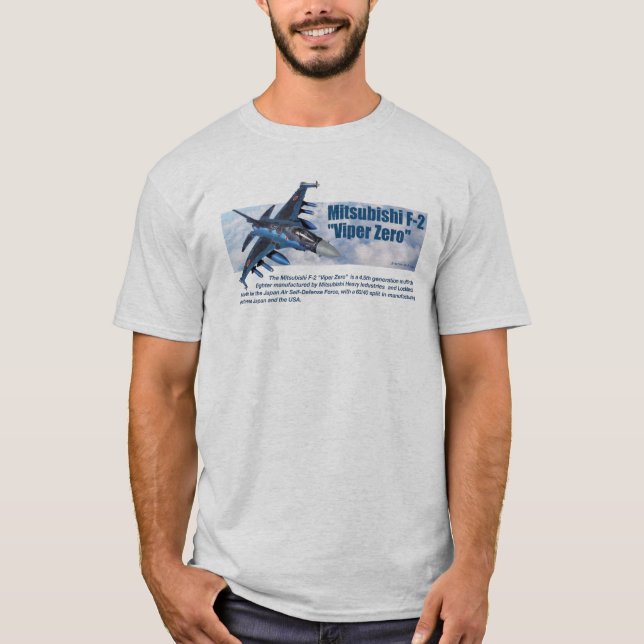 Aviation Art T-shirt "Mitsubishi F-2 Viper Zero" (Framsida)